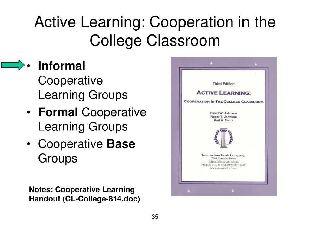 active learning cooperation in the college