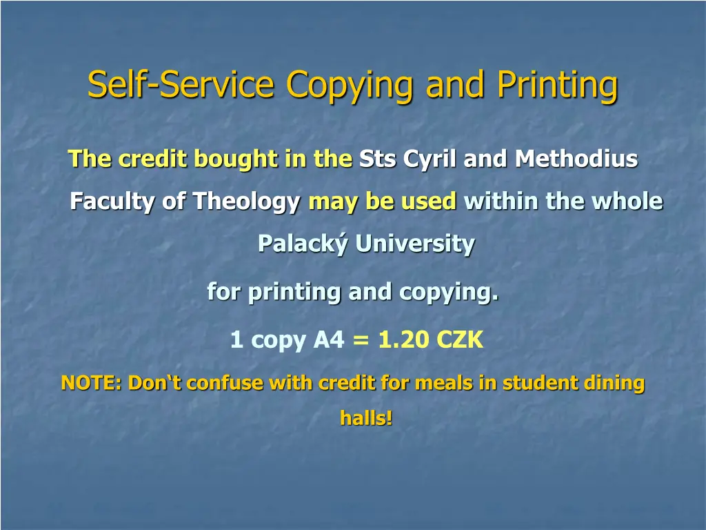 self service copying and printing