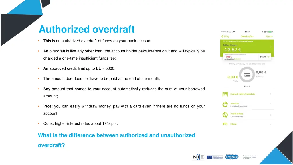 authorized overdraft