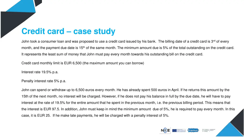 credit card case study