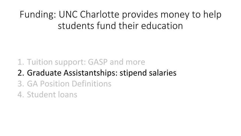 funding unc charlotte provides money to help 1