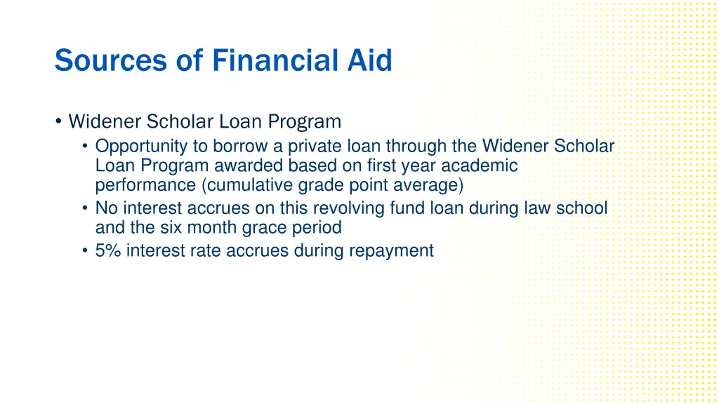 sources of financial aid 1