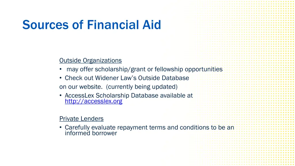 sources of financial aid 4