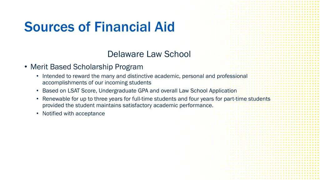 sources of financial aid