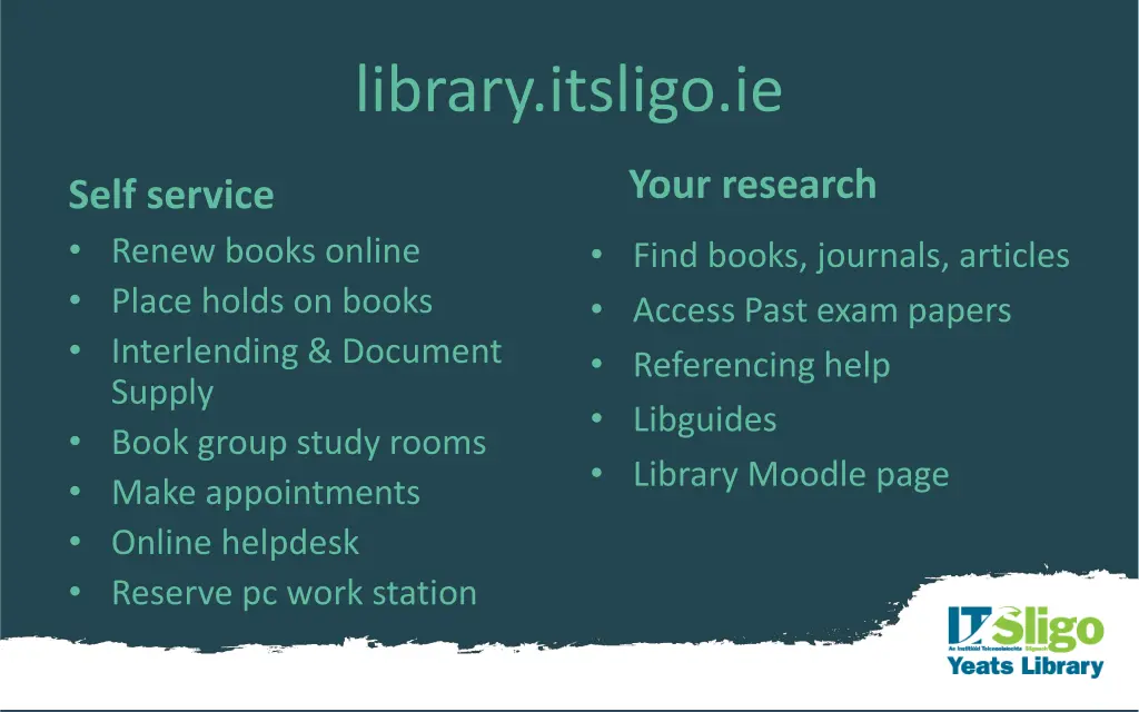 library itsligo ie