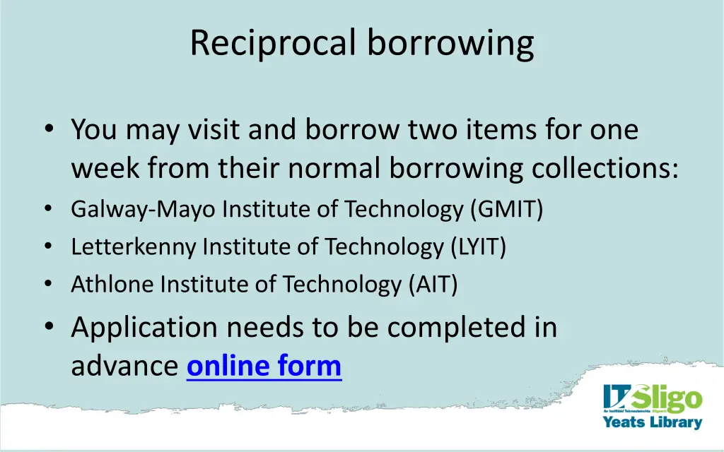 reciprocal borrowing