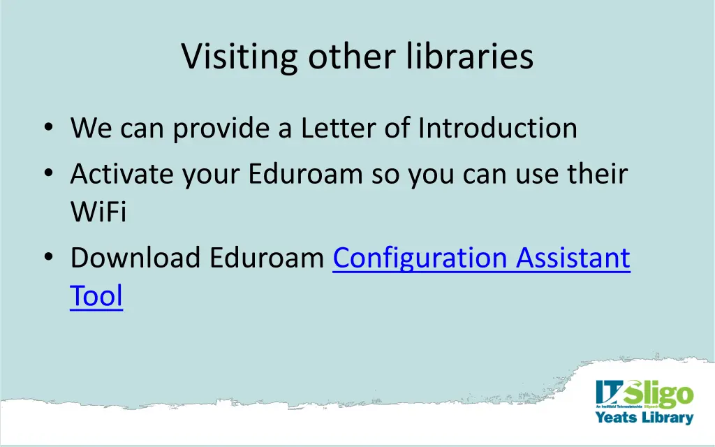 visiting other libraries