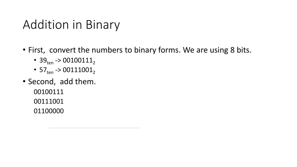 addition in binary 1