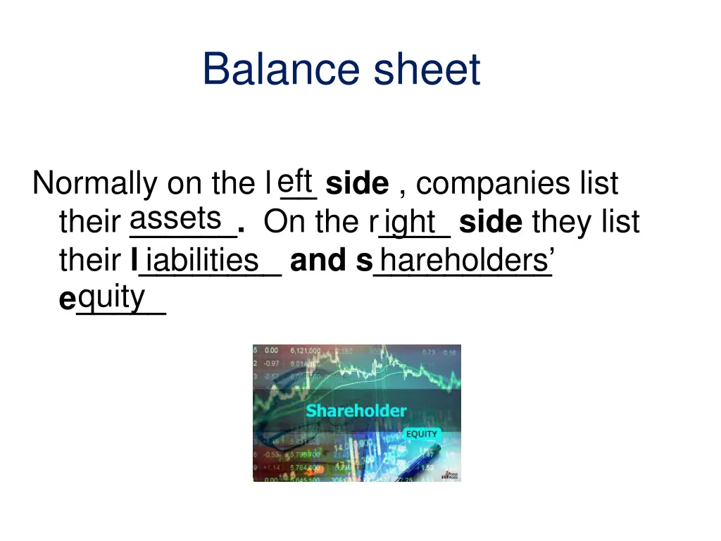 balance sheet 1