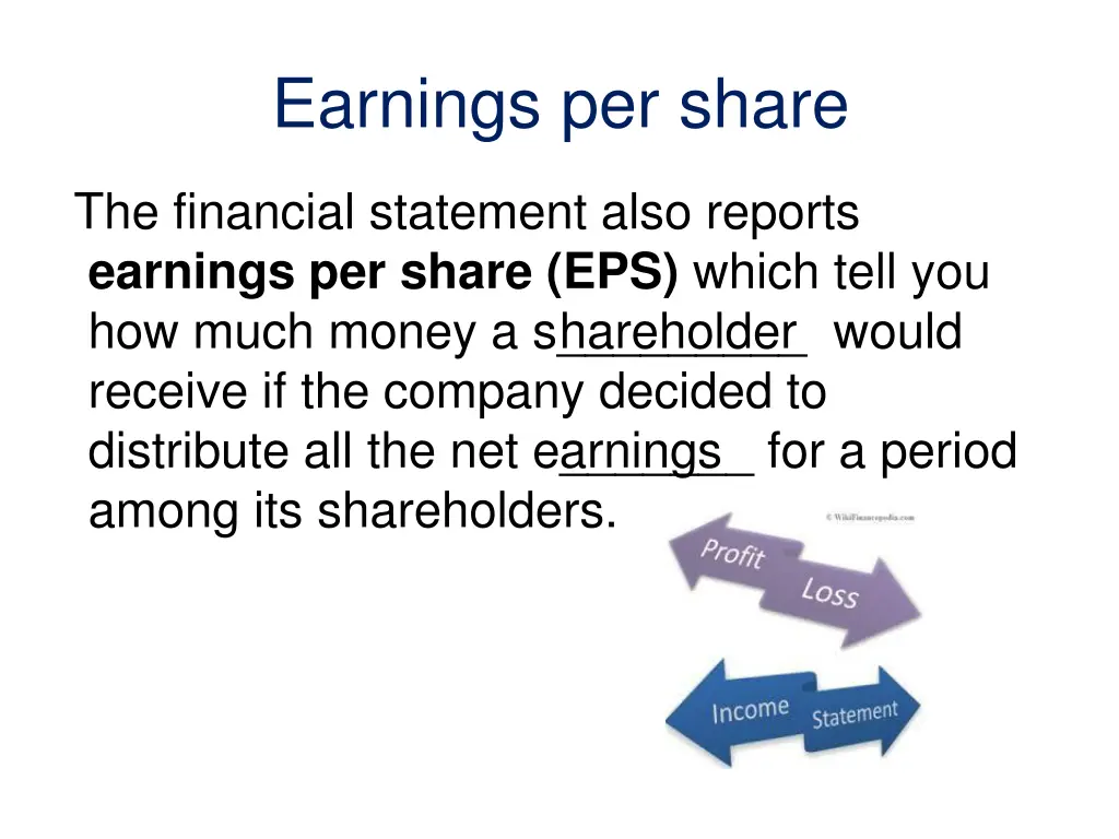 earnings per share