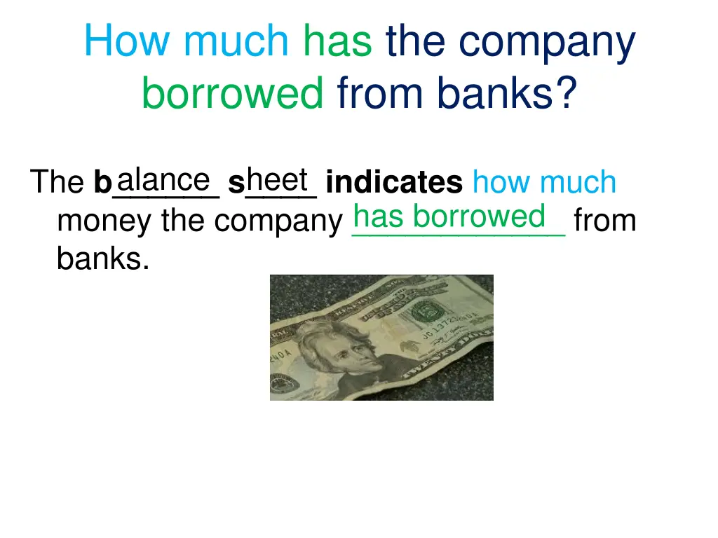 how much has the company borrowed from banks