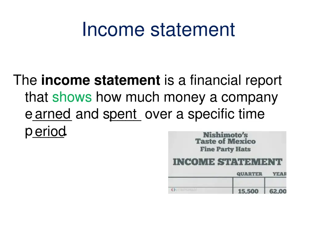 income statement