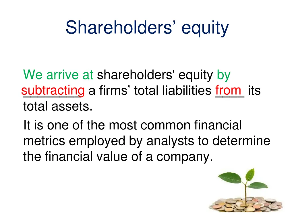 shareholders equity 1