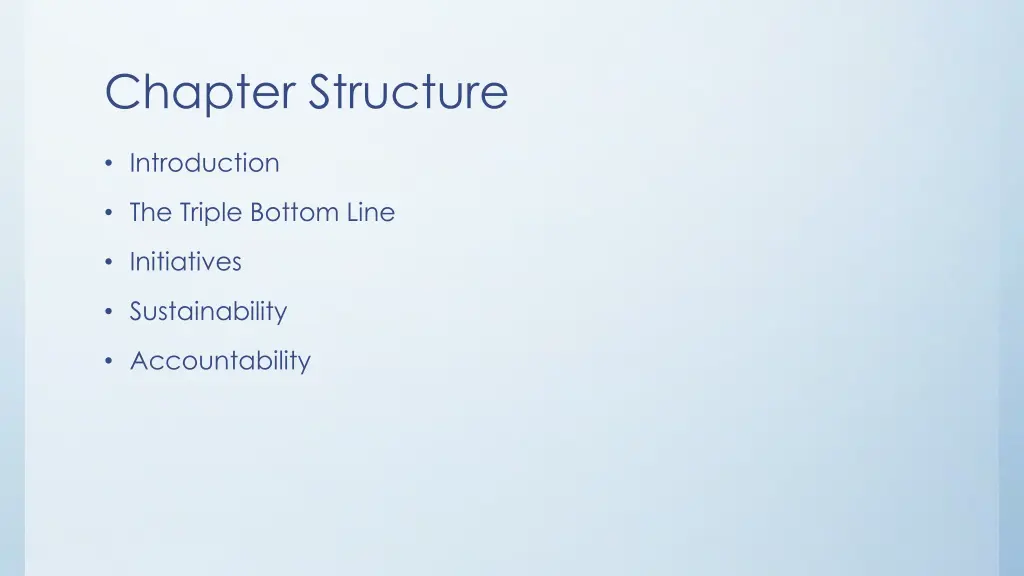 chapter structure