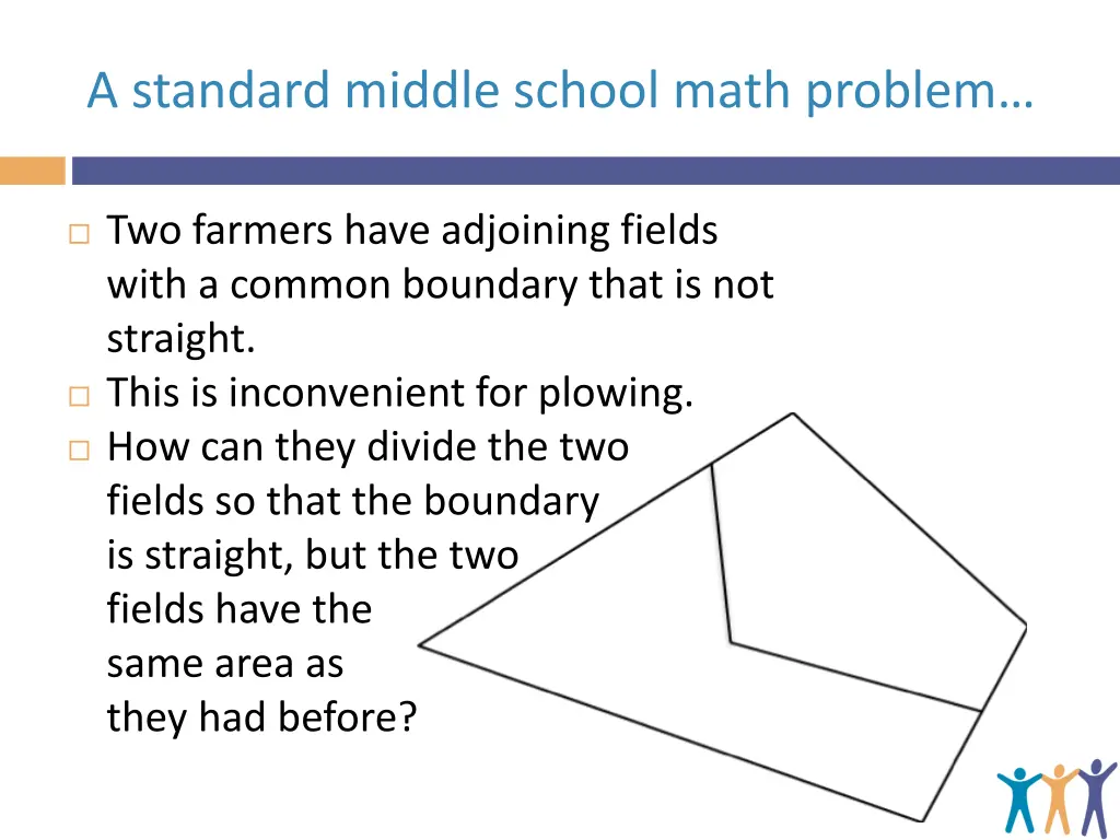 a standard middle school math problem