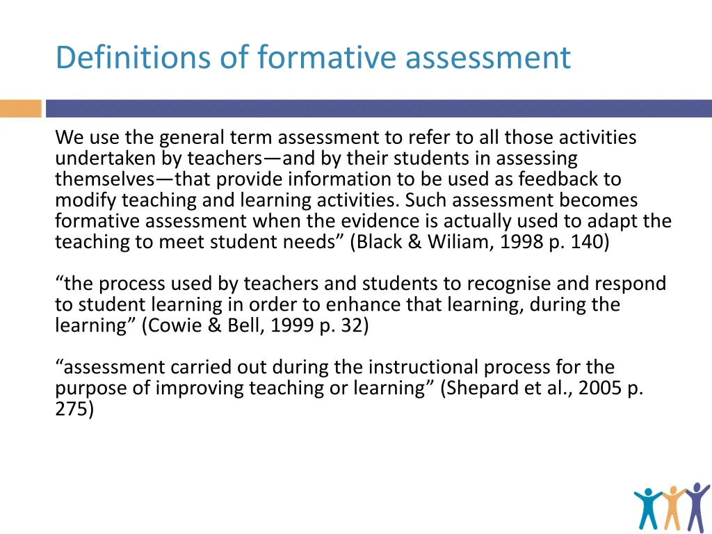 definitions of formative assessment