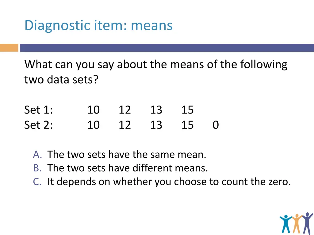 diagnostic item means