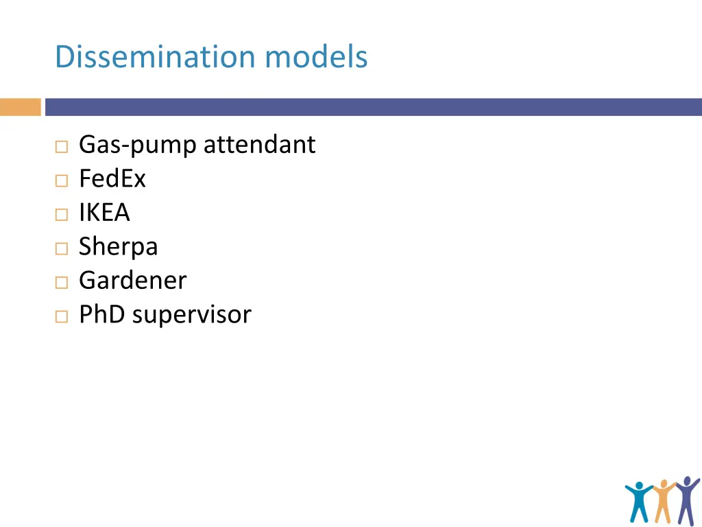 dissemination models