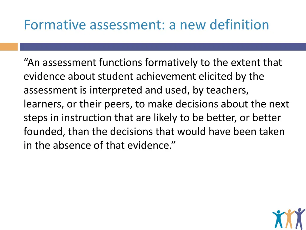 formative assessment a new definition