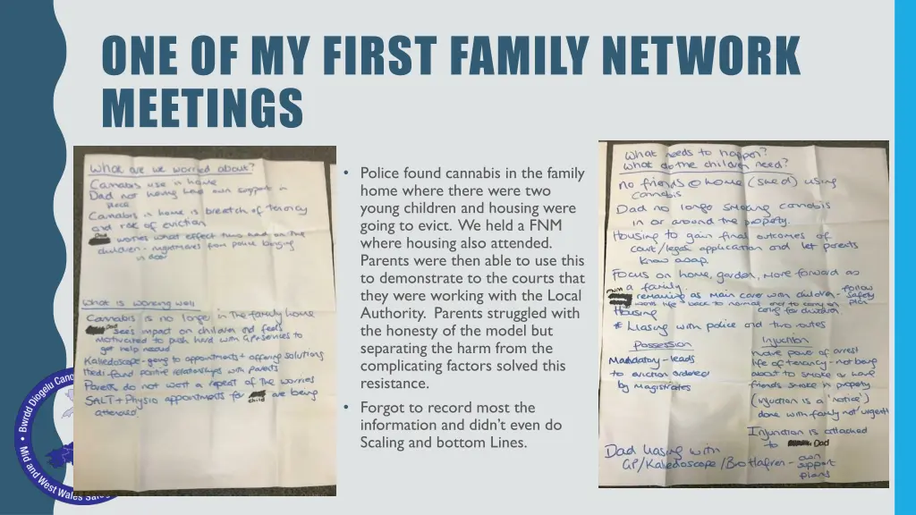 one of my first family network meetings