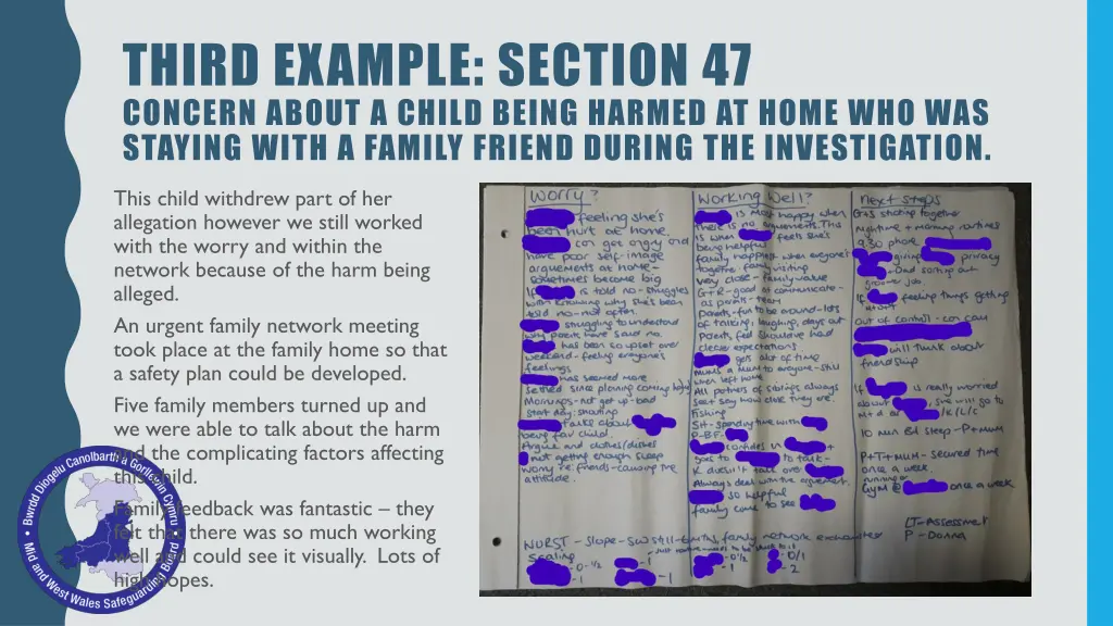 third example section 47 concern about a child