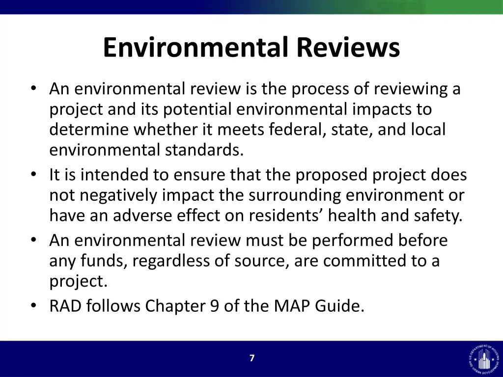 environmental reviews