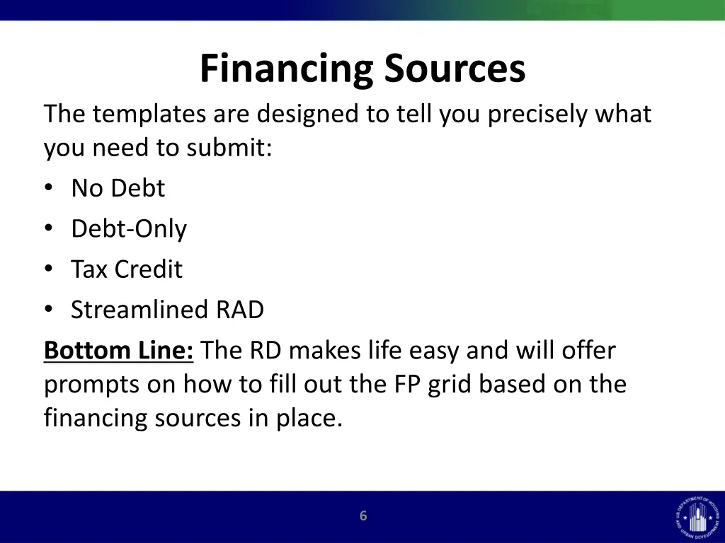 financing sources the templates are designed