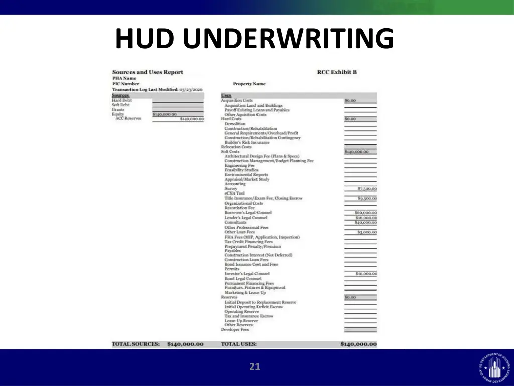 hud underwriting 1