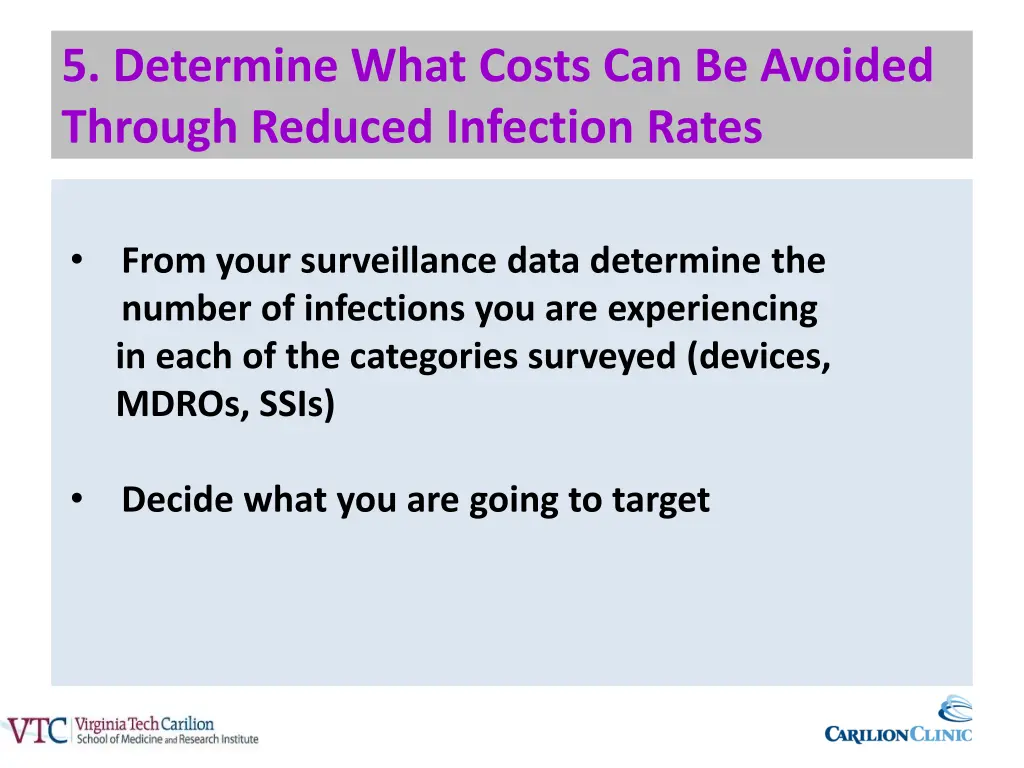 5 determine what costs can be avoided through