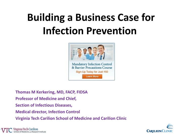 building a business case for infection prevention