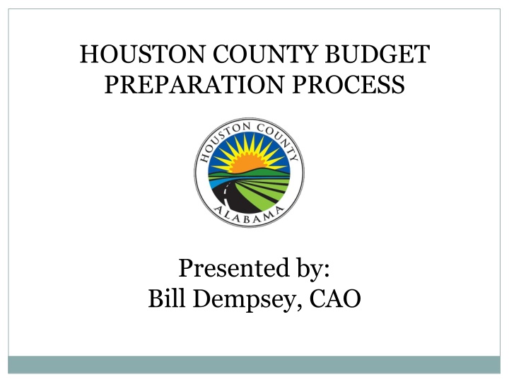 houston county budget preparation process