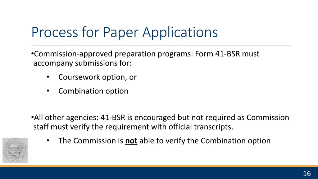 process for paper applications