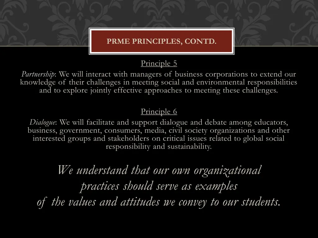 prme principles contd