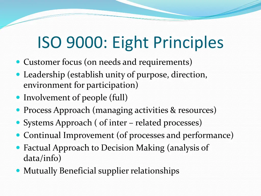 iso 9000 eight principles