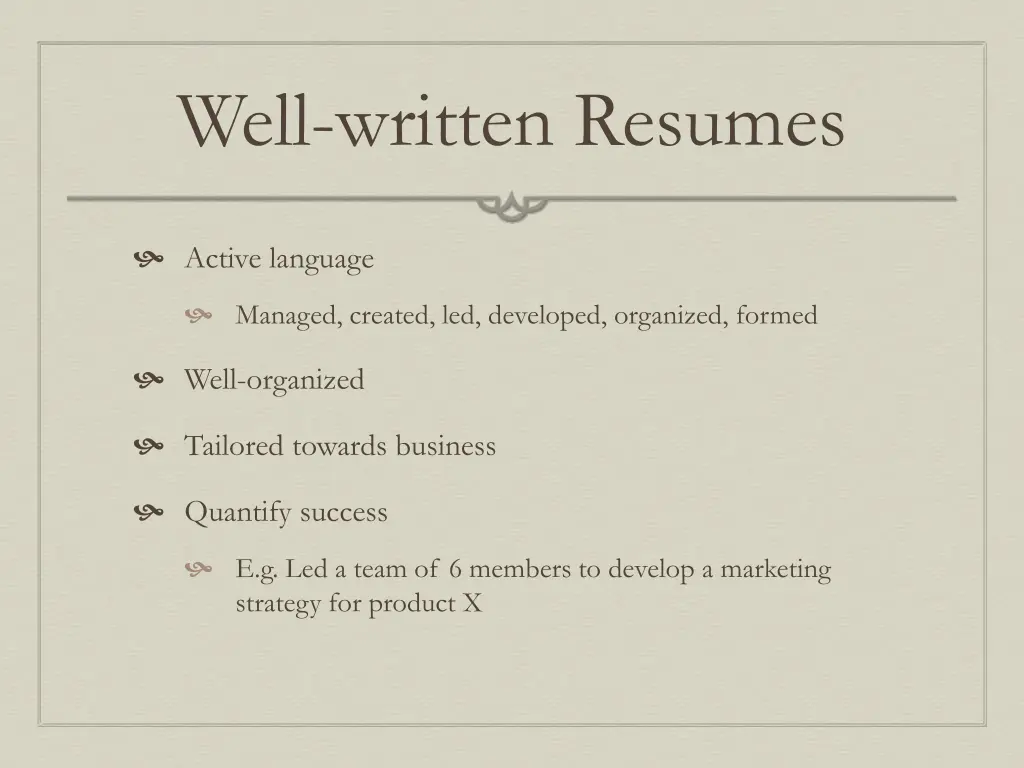 well written resumes