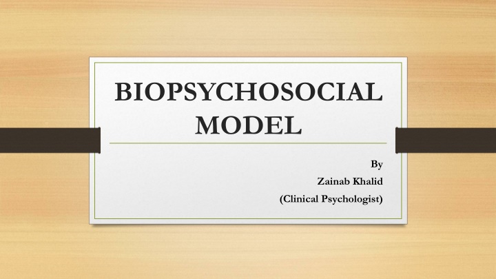 biopsychosocial model