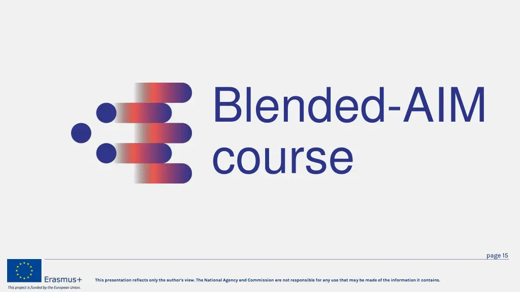 blended aim course