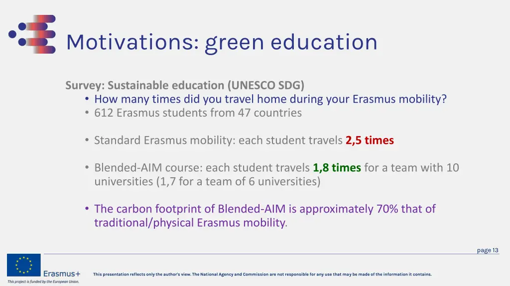 motivations green education