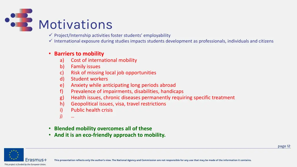 motivations project internship activities foster