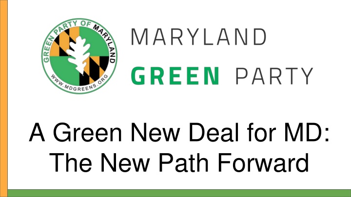 a green new deal for md the new path forward