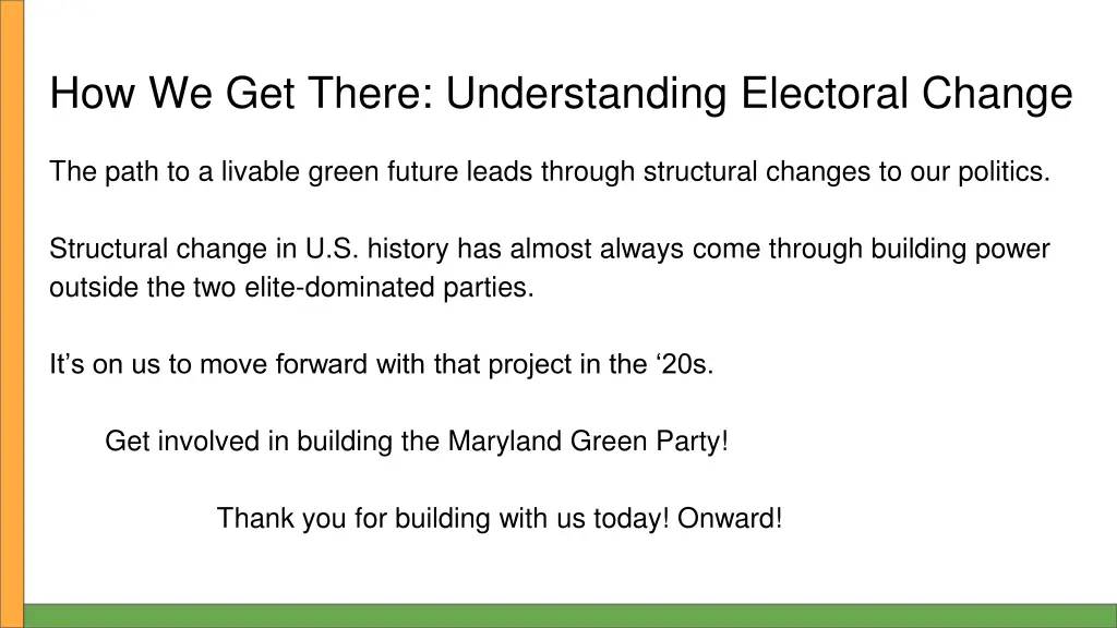 how we get there understanding electoral change