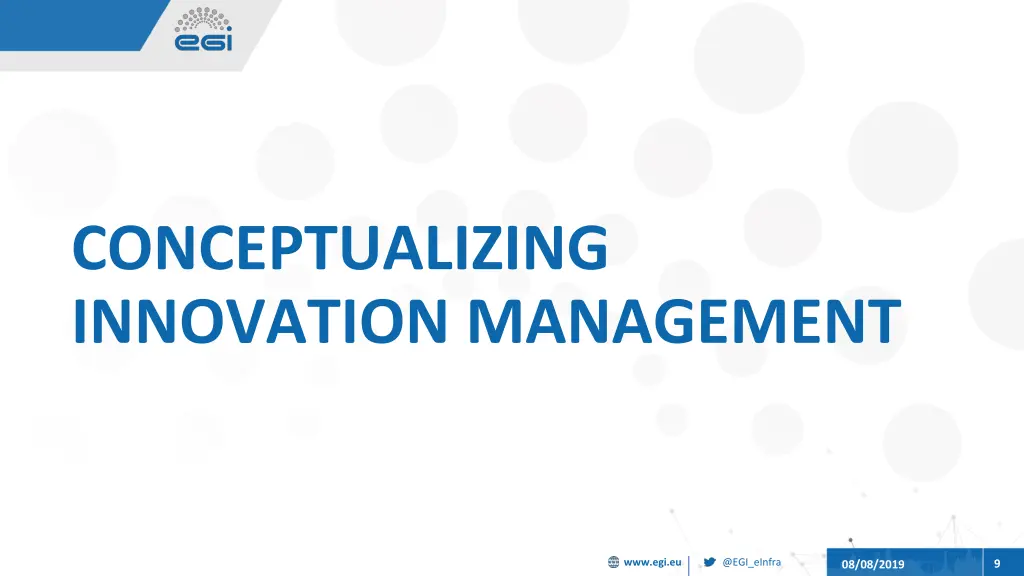 conceptualizing innovation management