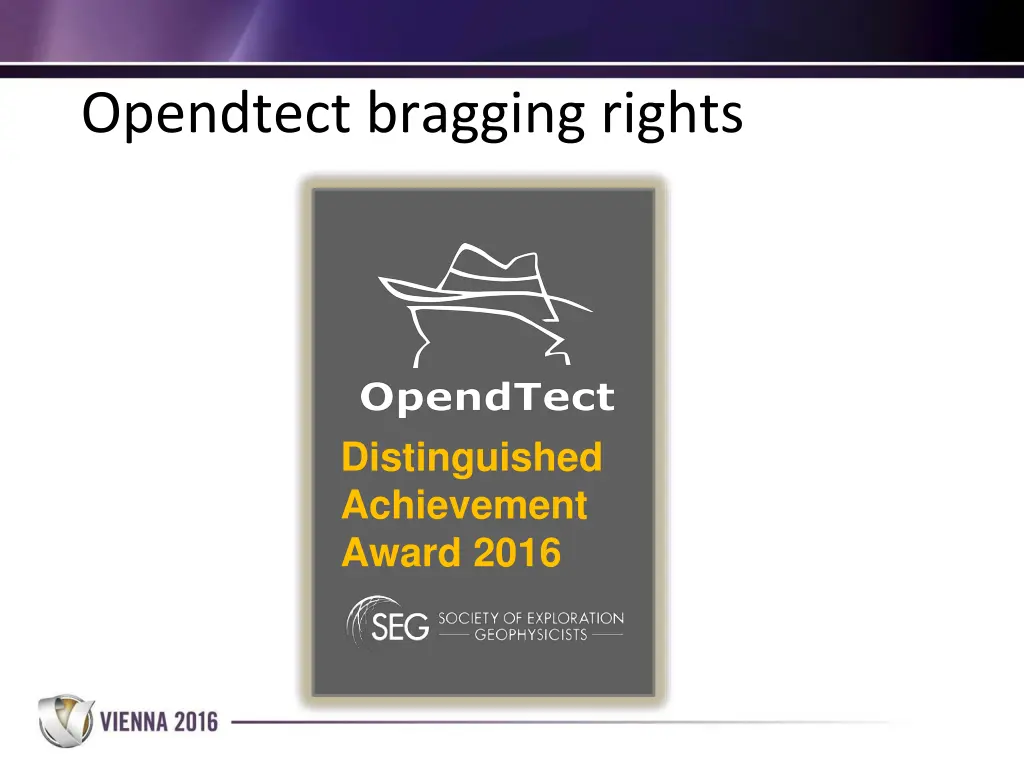 opendtect bragging rights