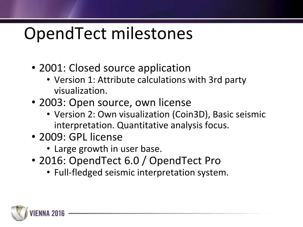 opendtect milestones