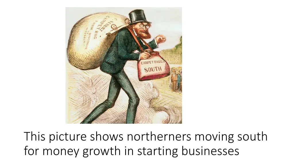 this picture shows northerners moving south