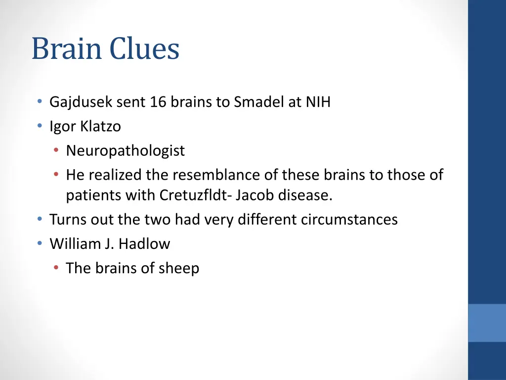 brain clues