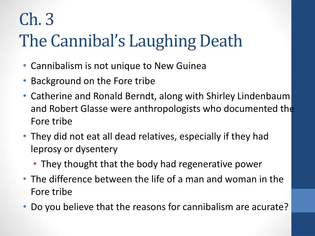 ch 3 the cannibal s laughing death