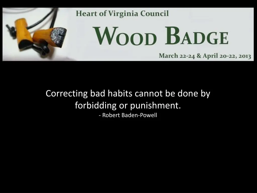 correcting bad habits cannot be done