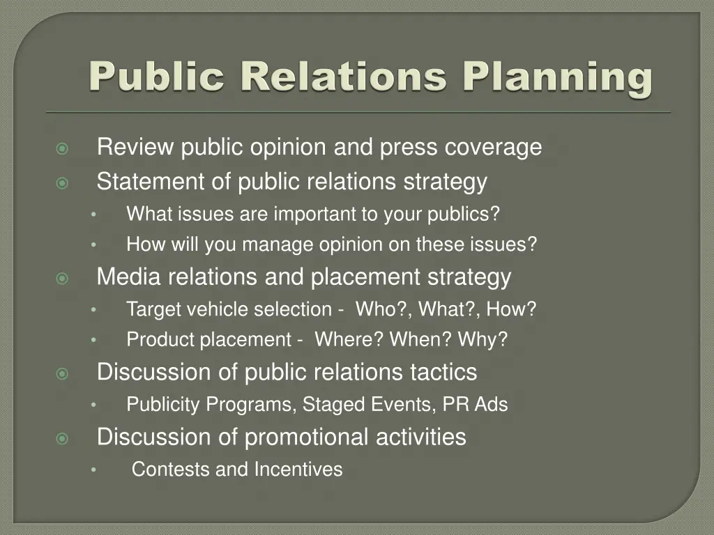 review public opinion and press coverage