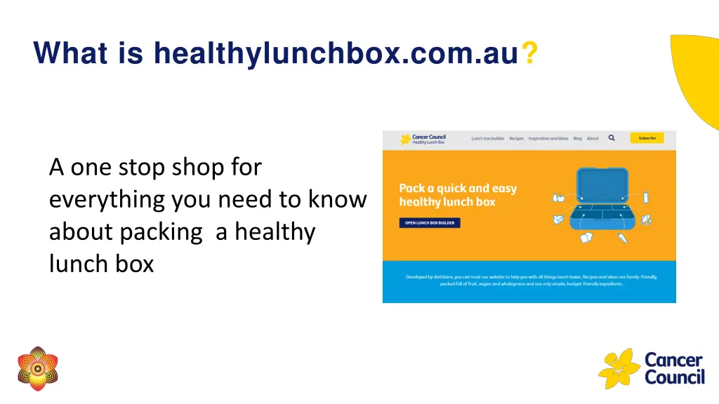 what is healthylunchbox com au